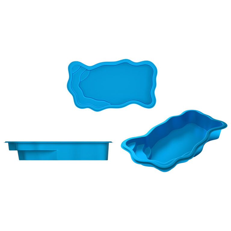 Lagoon Fiberglass Pools with Spa | Metro Pools & Patios